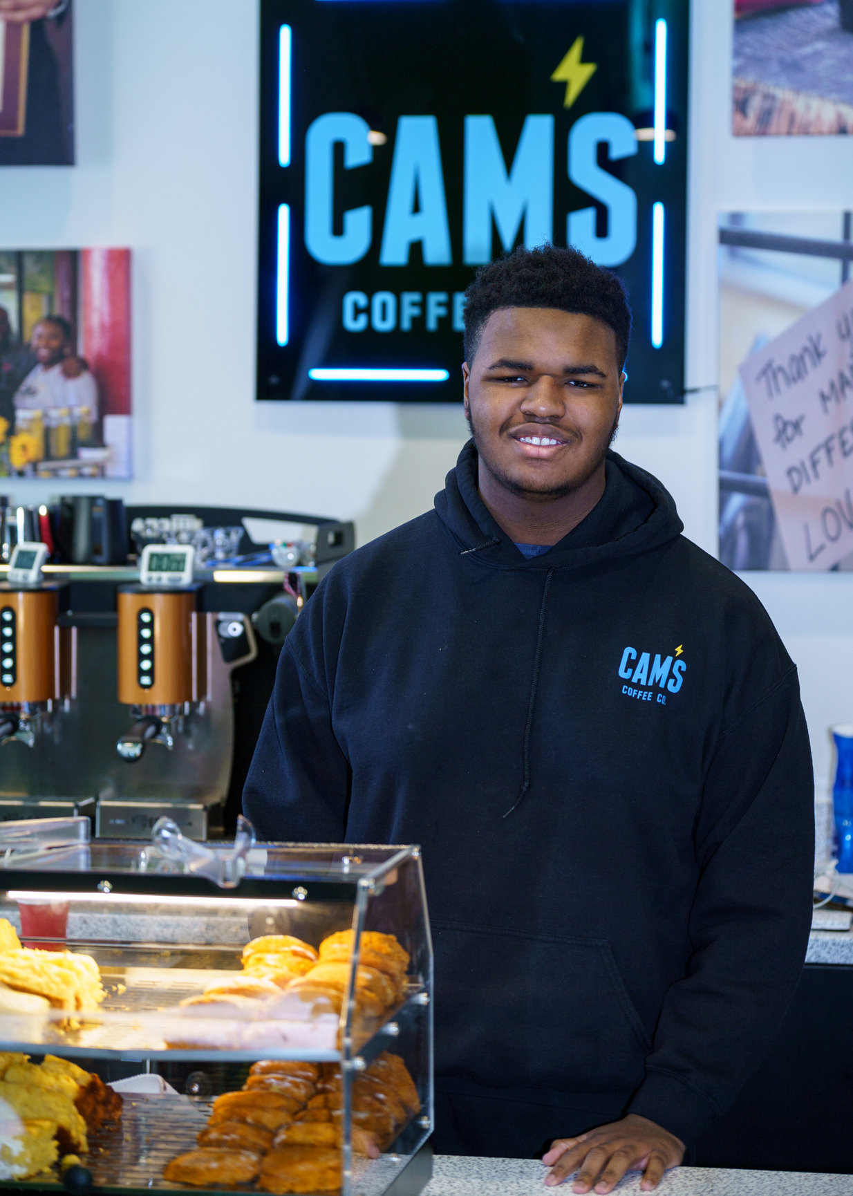 Cam at Cam's Coffee today