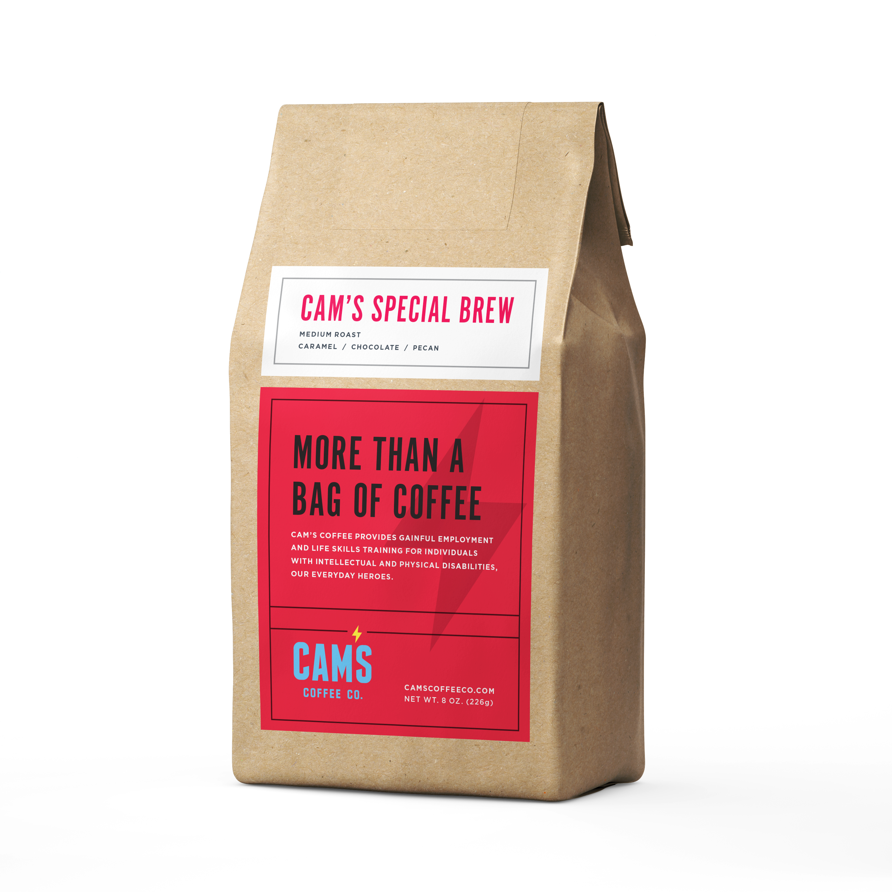 Cam's Special Brew coffee bag